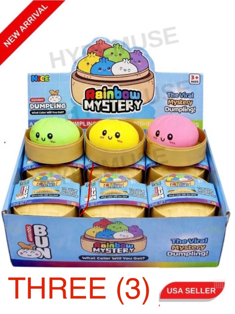 🥟 VIRAL TikTok Mystery Dumpling Squishy | 3 Random Piece Blind Box!